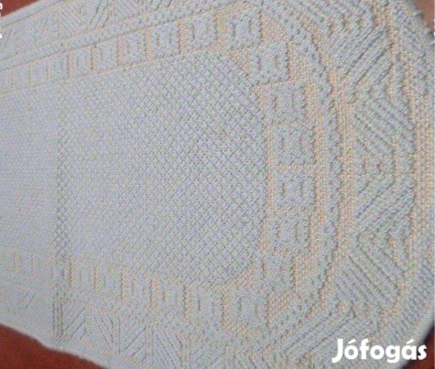 Gyapjú szőnyeg világoskék ovális 130x70 cm