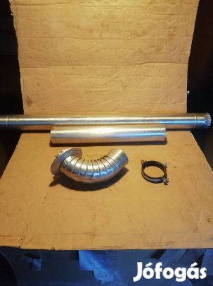 Gyári Füstcső szett Fég kéményes Konvektor hoz füst cső