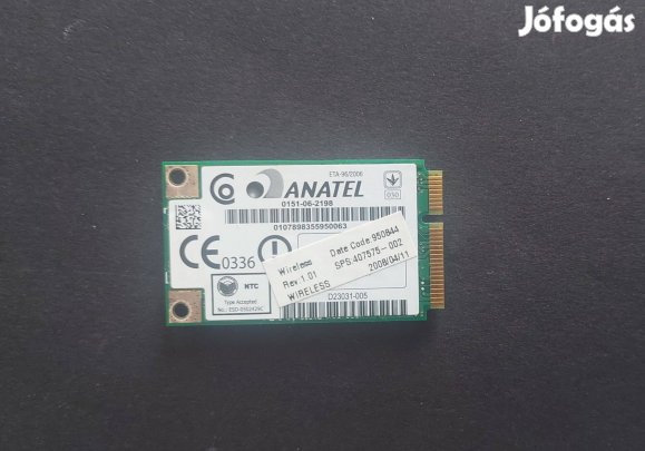 Gyári HP Compaq Intel WM3945ABG Mini PCI Wifi wireless kártya