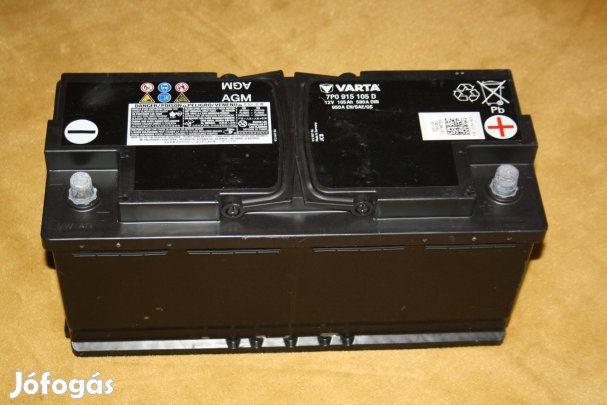 Gyári VAG 12V AGM Akkumulátor 105Ah 950A