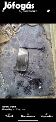 Gyári komplett tükör Toyota Dyna 150 típushoz 