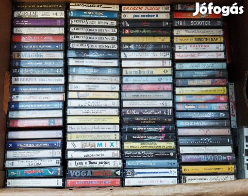Gyári műsoros kazetták nagy vállasztékban eladók!