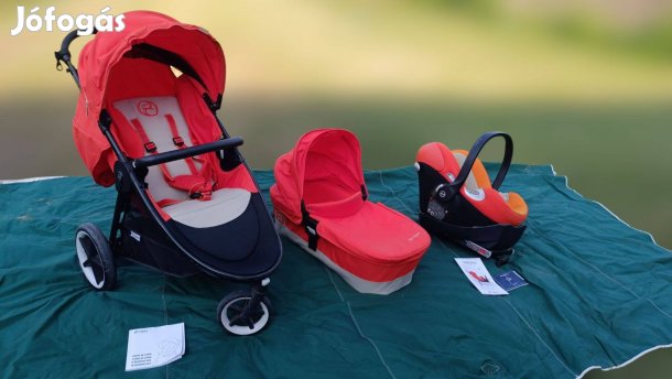 Gybex babaszett mózes, hordozó, Isofix talp, sport babakocsi