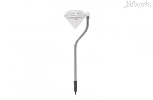 Gyémánt design Szolár LED-es lámpa rozsdamentes acél 29 cm