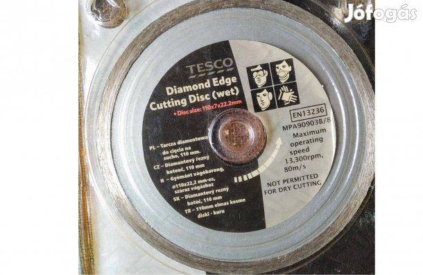Gyémánt vágótárcsa nedves vágáshoz