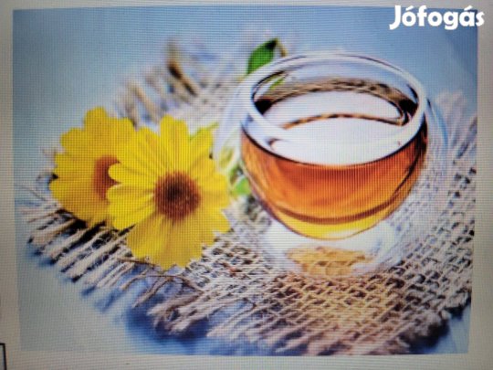 Gyémántszemes kirakó, gyémántfestés kép, tea csendélet