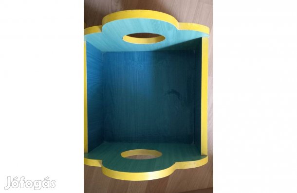 Gyerek fa tároló doboz szekrénnyel együtt 34x38x43