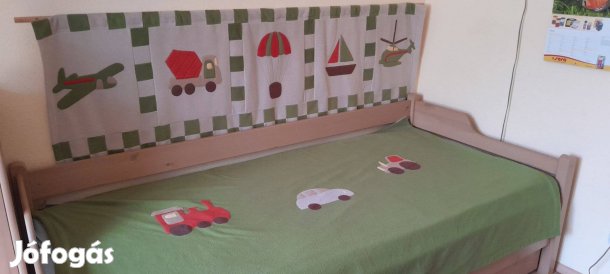 Gyerek falvédő és ágytakaró (járműves, kisfiúknak) eladó