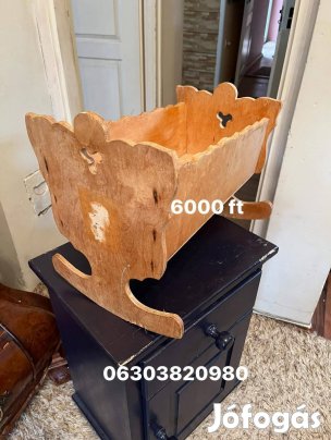 Gyerek játék fa bölcső eladó bp.17 ker