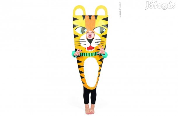 Gyerek jelmez,Janod papírjelmez - tigris, 3-6 év,Új