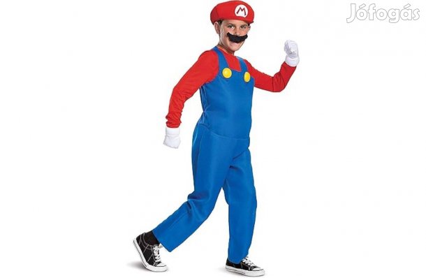 Gyerek jelmez sapkával, S (4-6 év),Super Mario ,Új