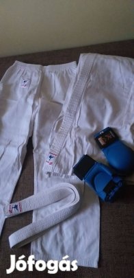 Gyerek karate ruha 160 és kesztyű