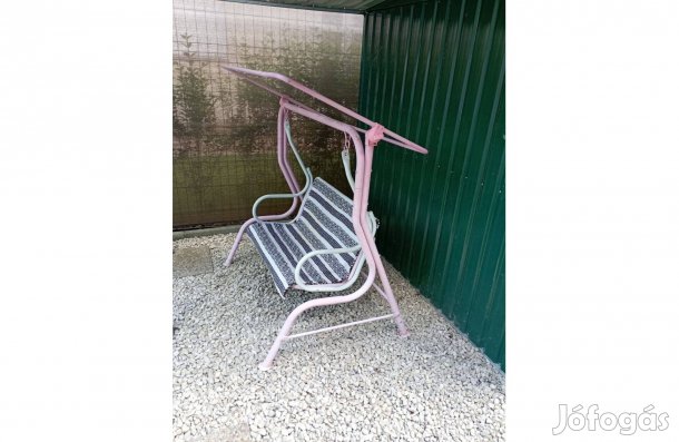 Gyerek kerti fémvázas hintaágy pink hintaszék eladó - Szeged