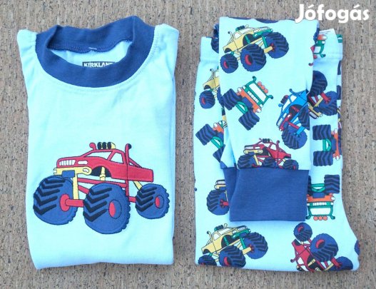 Gyerek pizsama pamut, 2 részes Méret 130-140 / 10 éves kék színű