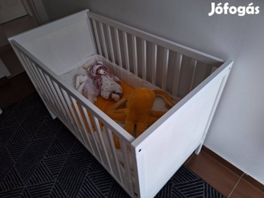 Gyerek rácsoságy Ikeás matraccal és mindennel együtt eladó Nagytarcsa