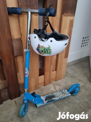 Gyerek roller Action One Fusion és bukósisak Oxelo