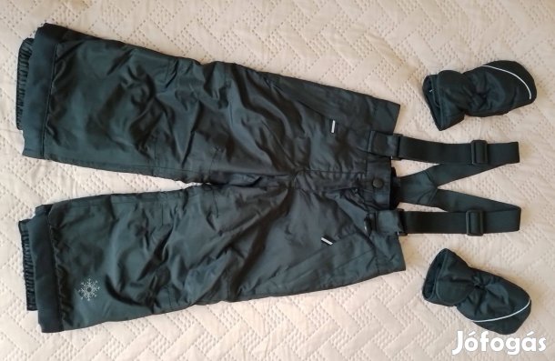 Gyerek sínadrág síkesztyűvel, 86/92 méret, fekete