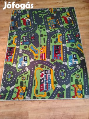 Gyerek szőnyeg, gyermek szőnyeg közlekedés város témájú