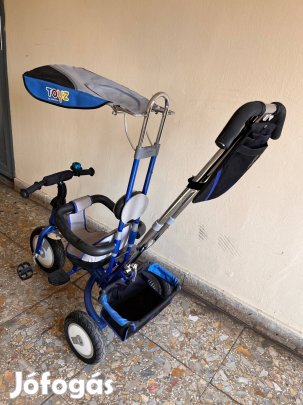 Gyerek tricikli napfénytetővel, védőkarral szép állapot