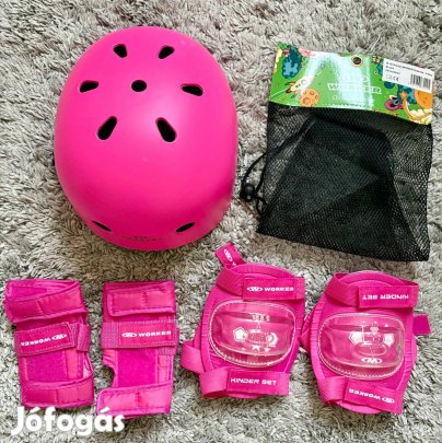 Gyerek védőszett ,térdvédő,könyökvédő,bukósisak