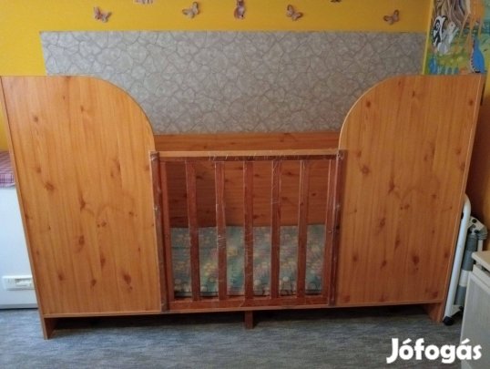 Gyerekágy - felnőttágy . Speciális , egyedi tervezésű ! Cserélhető !