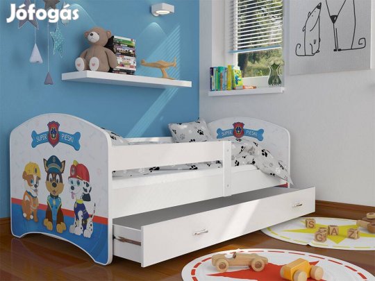 Gyerekágy ágyneműtartóval - Cool Beds 47 Super Pieski