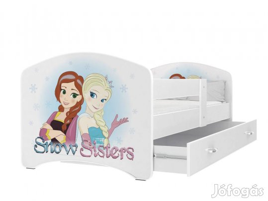 Gyerekágy ágyneműtartóval - Cool Beds 80x160 cm - 44 Snow Sister