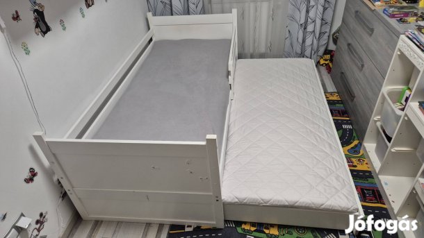 Gyerekágy kihúzható pótágyas