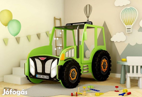 Gyerekágy traktor formában - 4 színben
