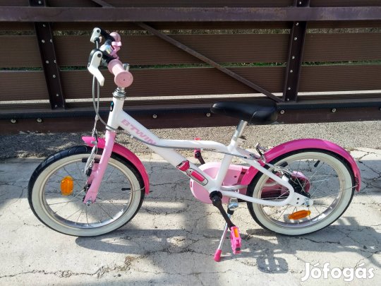 Gyerekkerékpár bicikli Btwin 16 lány újszerű kerékpár