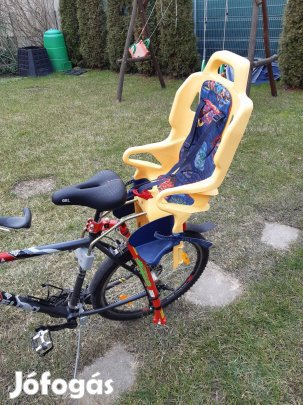Gyerekülés kerékpárra / biciklire vázra szerelhető adapterrel
