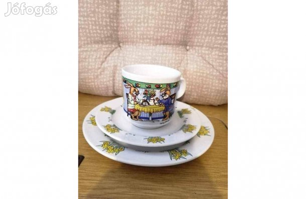 Gyermek Új Götz porcelán nyuszis készlet 2500 Ft