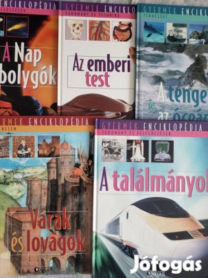Gyermek enciklopédia 5 db könyv egyben 990,-