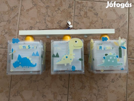 Gyermek mennyezeti lámpa, 3 búrás