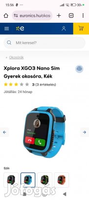 Gyermek okos óra, újszerű hibátlan tökéletesen működik.