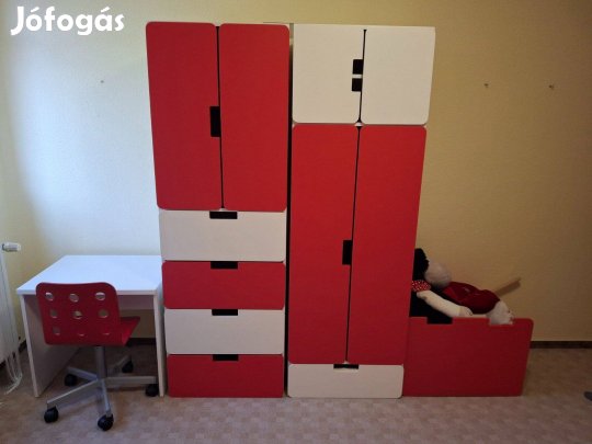 Gyermek szobabútor (IKEA ágy+szekrénysor)