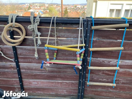 Gyermek udvari játék gyűrű mászólétra hinta