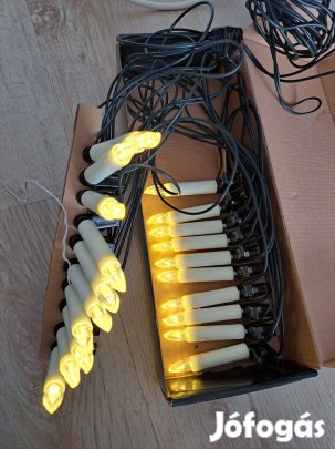 Gyertya alakú karácsonyfa égősor, izzósor, LED