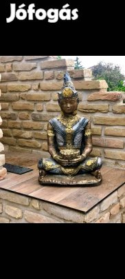 Gyertya tartós Buddha szobor wellness dekoráció