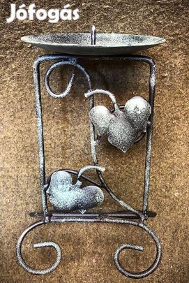 Gyertyatartó antik hatású fém