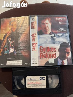 Gyilkos rekord thriller vhs 
