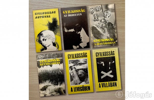 Gyilkosság sorozat - magyar krimi novellák - - - (Csak személyesen!)