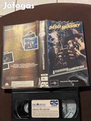 Gyilkosság villanófényben krimi vhs kistok