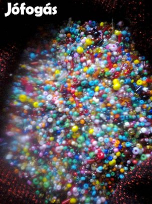 Gyöngy, vegyes-színes kásagyöngy