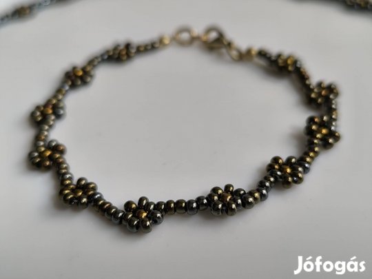 Gyöngy nyaklánc és ékszer szett