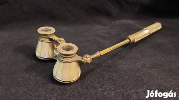 Gyöngyház berakásos színházi nyeles látcső