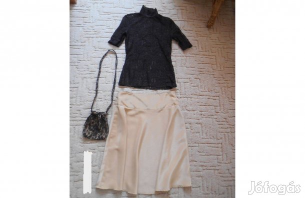 Gyöngyházselyem és csipke, két-három részes ruha