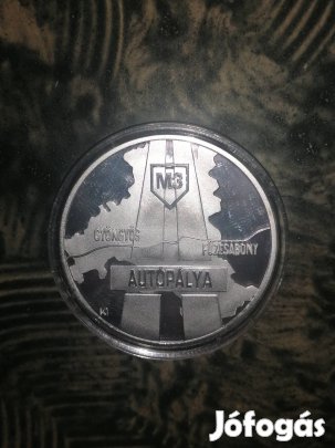 Gyöngyös -Füzesabony M3 autópálya érme