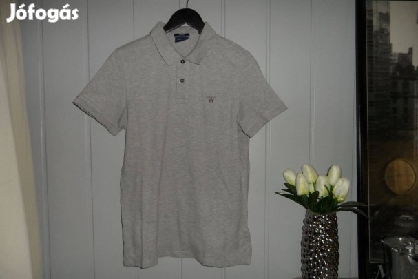 Gyönyörű Gant galléros pamut póló M méret