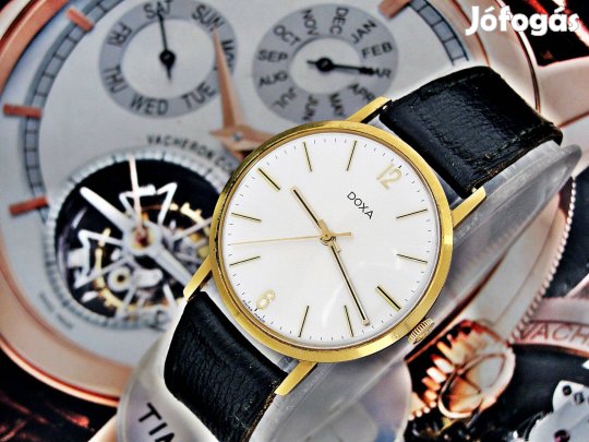 Gyönyörű NOS kozeli Doxa ötöny óra az 1970-es évekből dobozzal